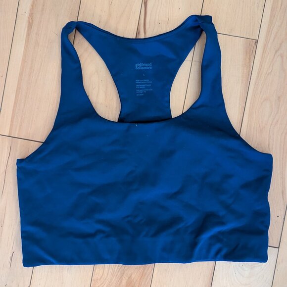 Girlfriend Collective - Paloma Sports Bra | Blue L - Picture 1 of 4